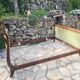 Mahogany empire bed with gooseneck 140x190