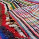 Boucherouite vintage Moroccan rug, Azilal berber area rug