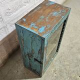 Blue Burmese teak display case