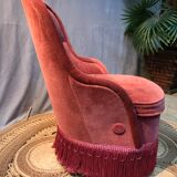 Velvet toad armchair
