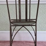 6 chaises de salle à manger en acier soudé - Art déco - Commandées à un artiste local