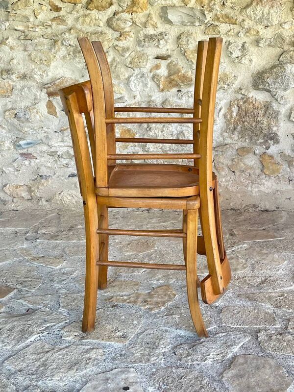 Paire de chaises bistrot par Luterma , circa 50-60