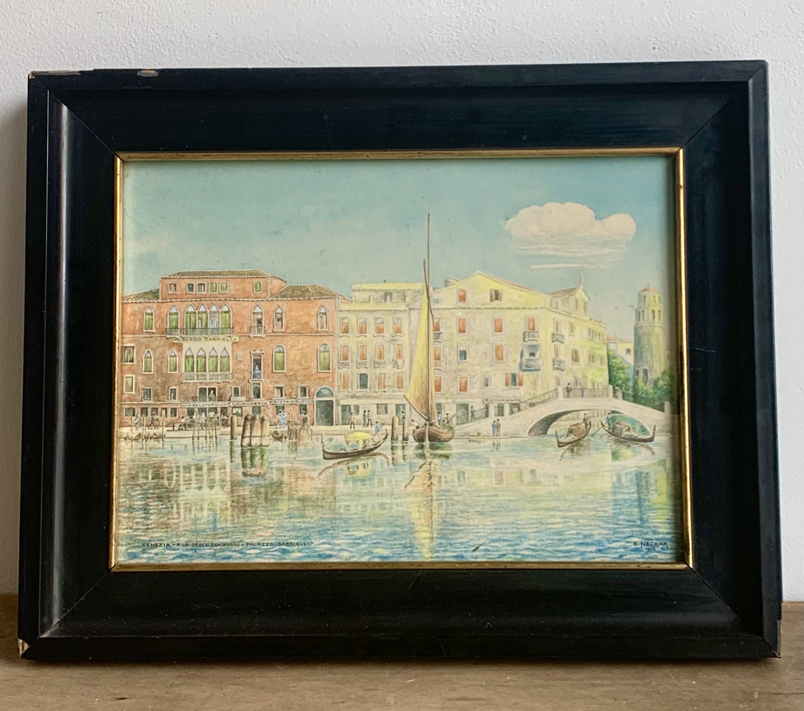 Venice -gouache,  1932