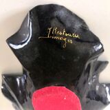 Empty pocket enamels signed Restoueix Limoges design 70s