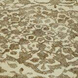 Hand-Knotted Persian Vintage 1970s 298 cm x 340 cm Beige Wool Carpet