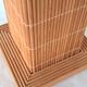 Bedside lamp in raffia