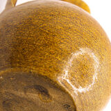 Brown pitcher and saffron yellow with naïve flowers of Accolay