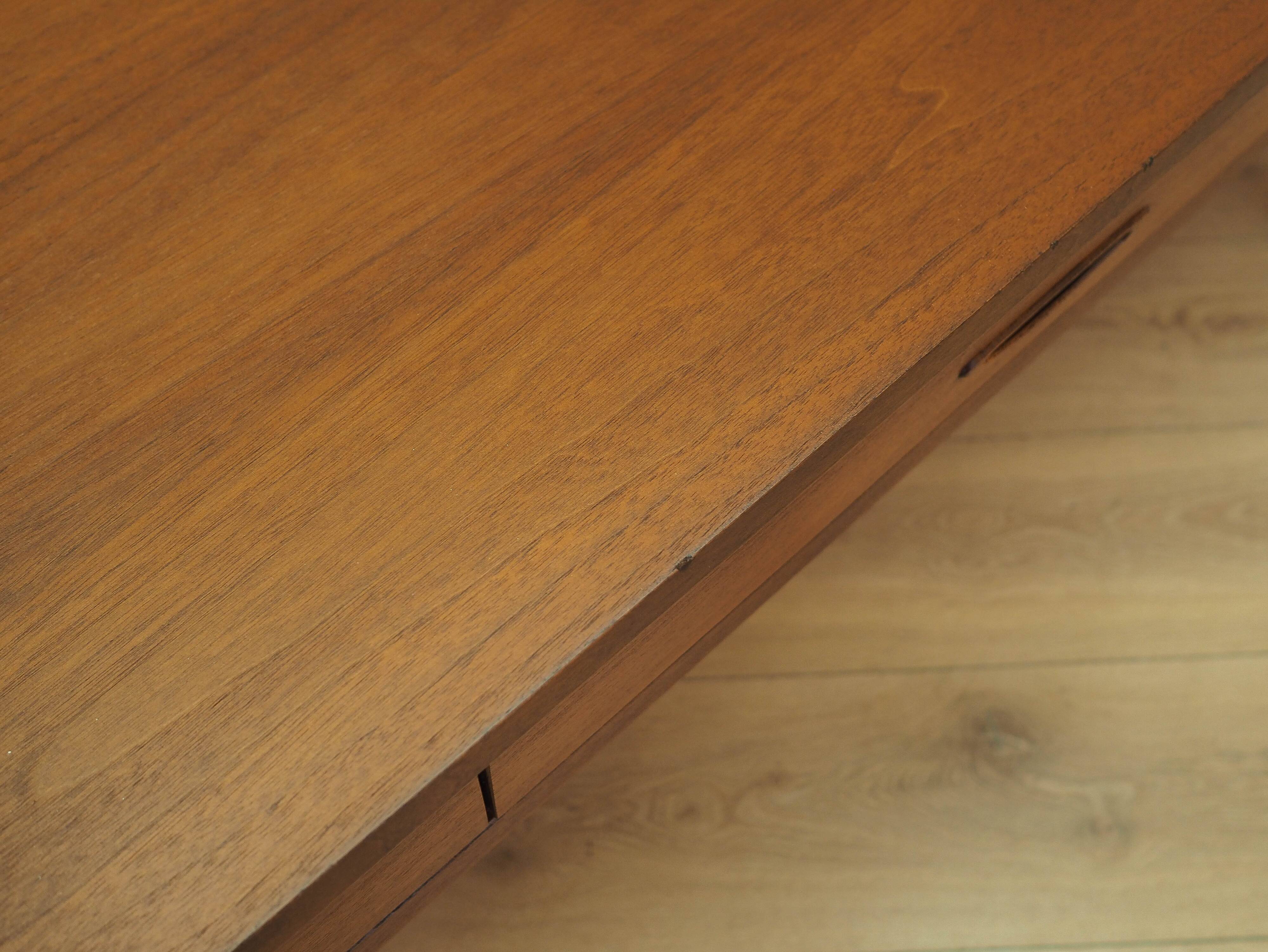 Danish teak sideboard 1970s – three drawers, mid-century modern