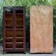 Italian Brown and Burgundy Lacquered Display Cabinets, 1890s, Set of 2