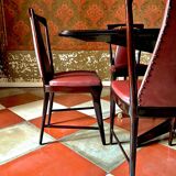 1950 Italian Midcentury Modern Mahogany and Rosewood Dining set, attributed to Osvaldo Borsani