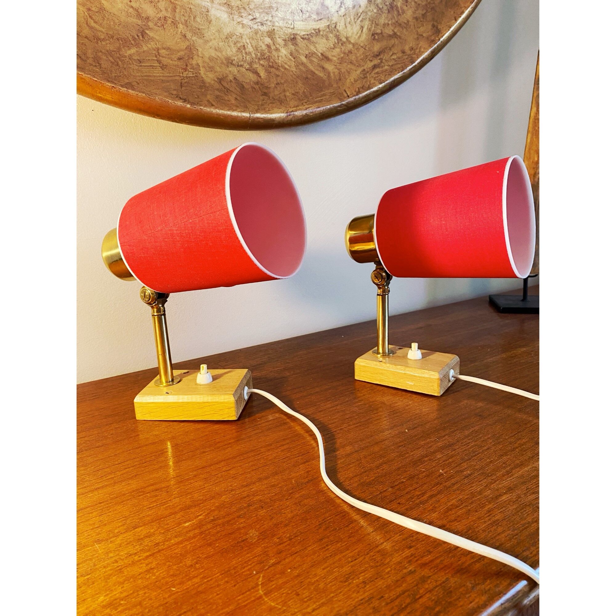 Paire d’appliques vintage