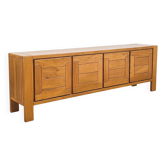 Buffet design Maison Regain in solid elm – from the 1970s.