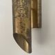 Pair of brass wall lights with Italian mid-century design, 1960, Italy.