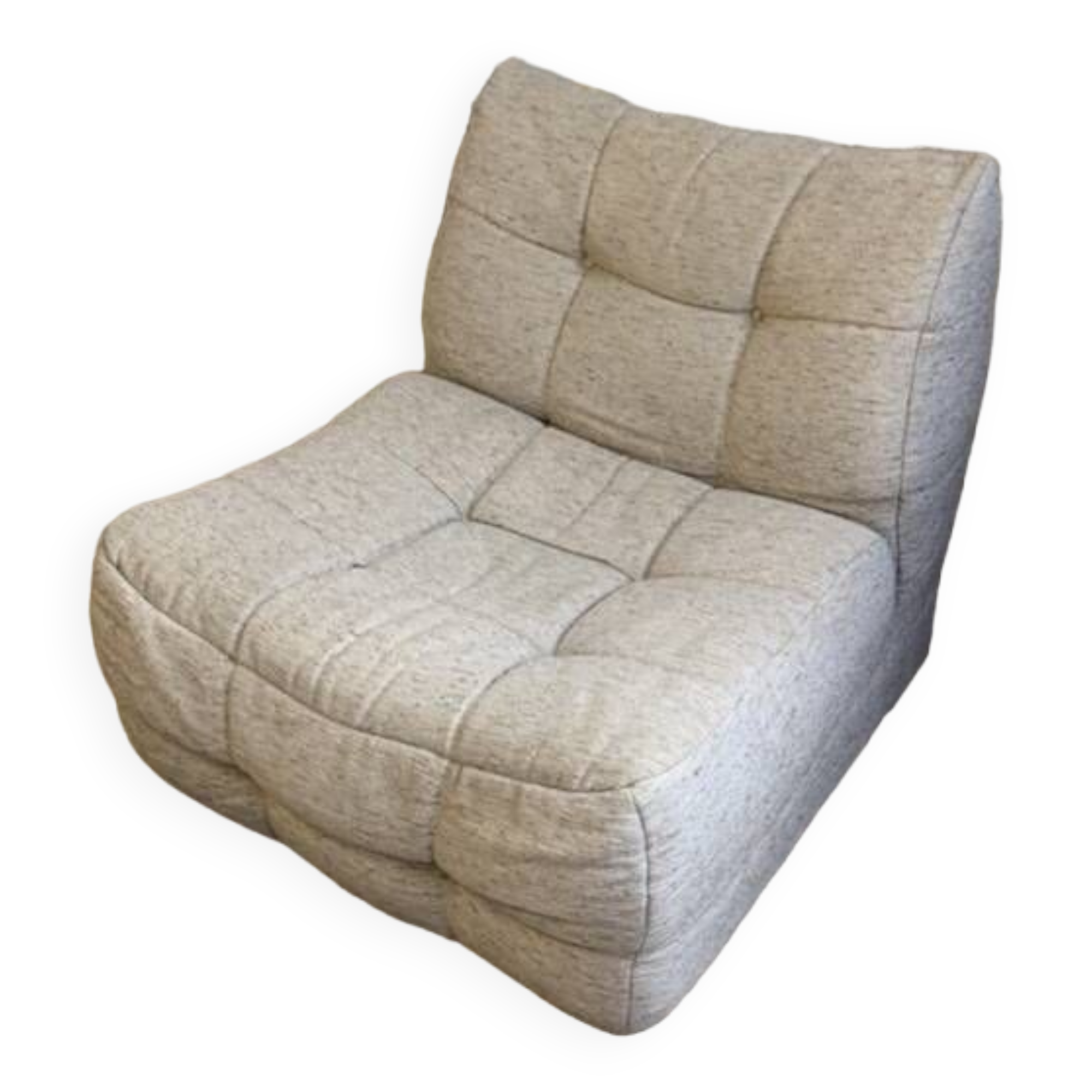 Chauffeuse beka , 1970 en velours tricoté