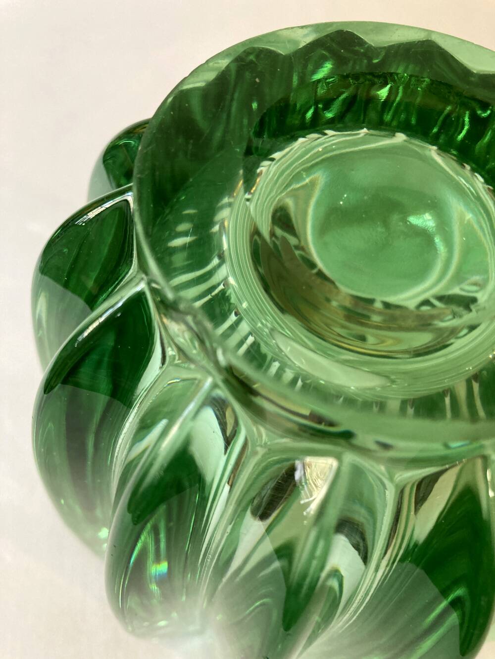 Glass vase signed Pierre D'Avesn, 1950s