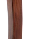 Vintage oval wooden mirror, Italy, 1960s.