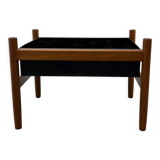 Vintage danishs modern modern teak, brass planter/ flower box/pot plant stand 1960s