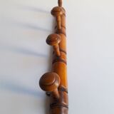 Wooden wall coat rack 4 hooks