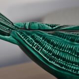 Green glazed ceramic pigeon FPP Vallauris