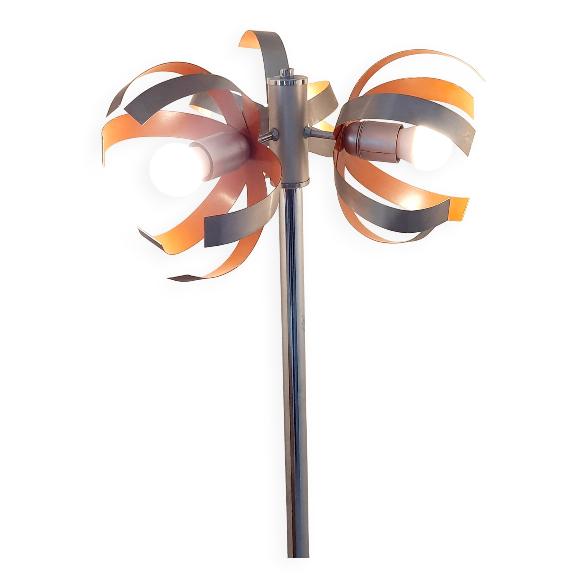 Oxar Space Age floor lamp with light flowers from the 70s.