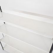 Black and white metal book shelves attrb. to Tomado, Holland, 1950's