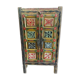 Pakistan, swat valley, old 2-door wardrobe from the 19th century with its original polychromy