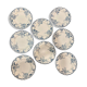 Lot of 8 plates KG Lunéville model Fontainebleau