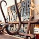 Thonet wooden wall coat rack