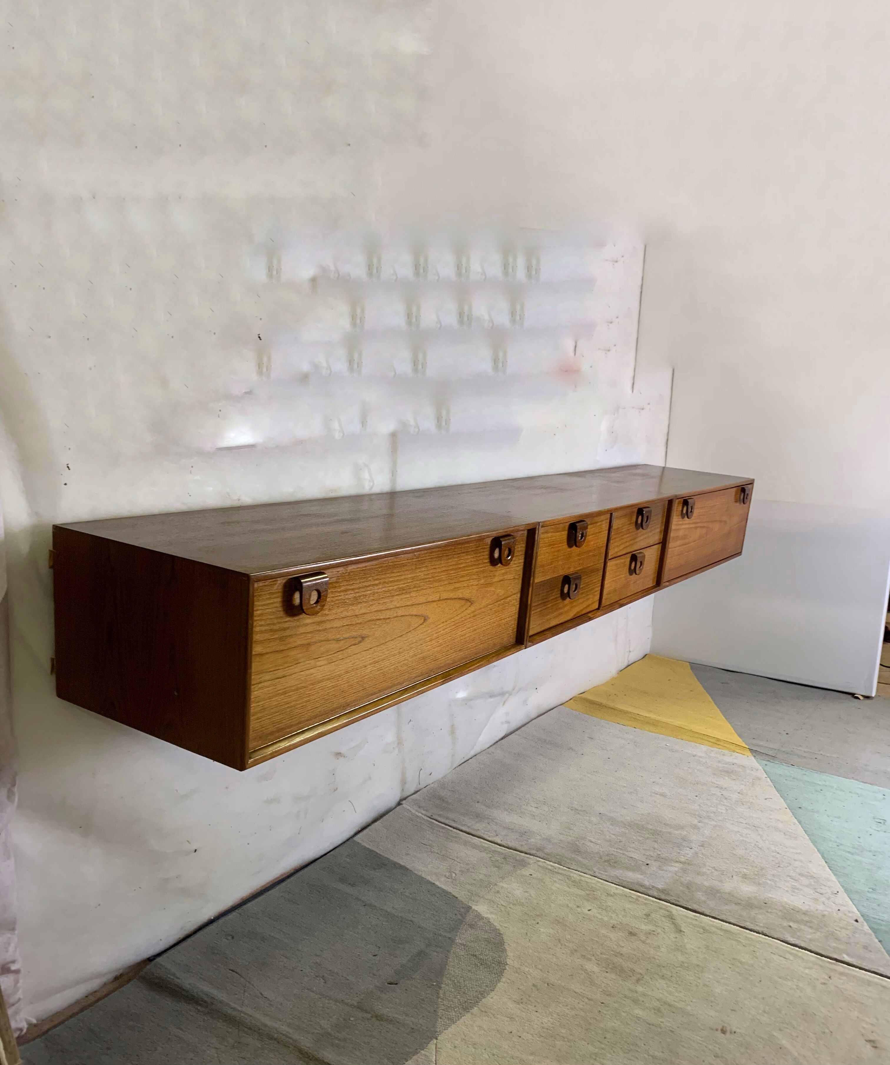 Scandinavian floating sideboard 1960