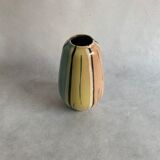 Pottery vase in pastel colors, 1970s