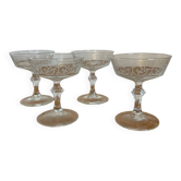 Crystal champagne glass