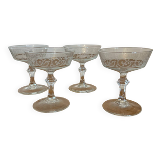 Crystal champagne glass