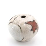 Signed ceramic vase with abstract decoration, 1970s