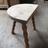 Solid wood stool half legs tripod Aero-gummed dp 0523082