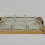 Plateau miroir apéritif 1960's