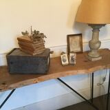 Wood and iron console