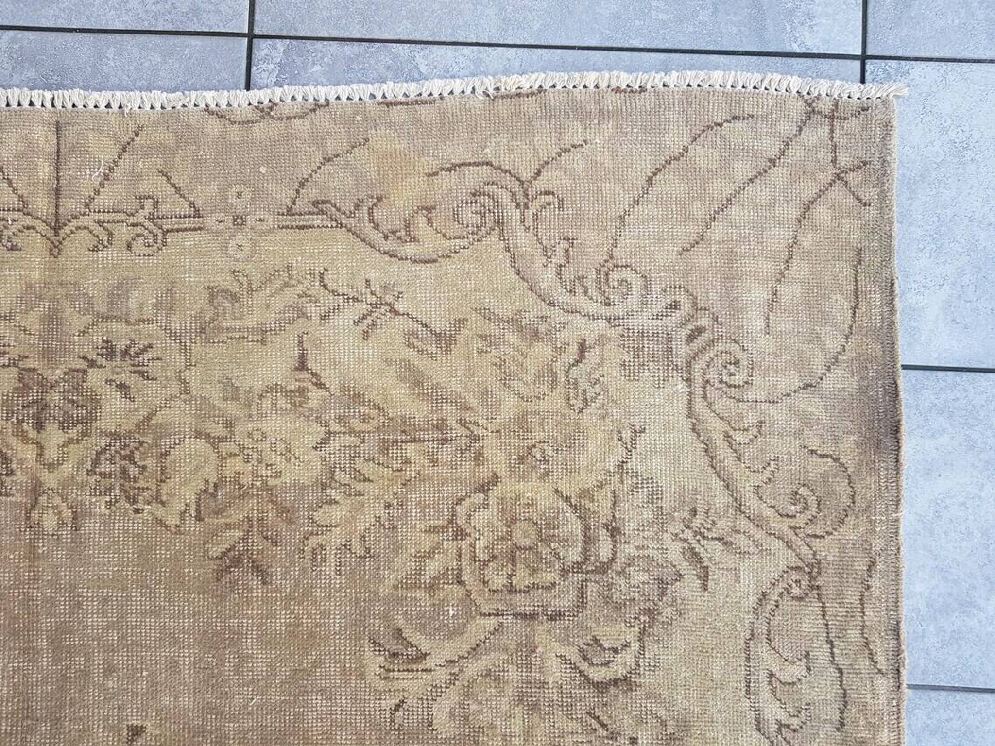 Tapis floral vintage beige sku v623