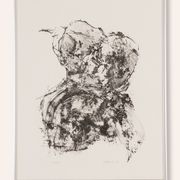Rose, B/W Woodcut, 41 x 51 cm