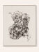 Rose, B/W Woodcut, 41 x 51 cm