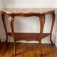 Console merisier dessus marbre