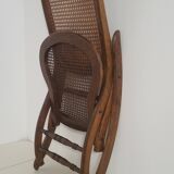 Vintage cane rocking chair