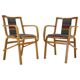 Set of Two Rare 1970s Czechoslovakian Bentwood Armchairs by TON in Colorful