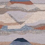 Pair of kilims or tapestries in a modern style, Central Asia, late 20th century.