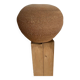 Vase boule terre cuite, couleur ocre