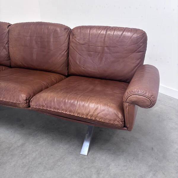 Cognac leather De Sede DS31 sofa, 1970s