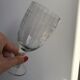 ensemble de 6 grands verres à vin en cristal gravé début XXème