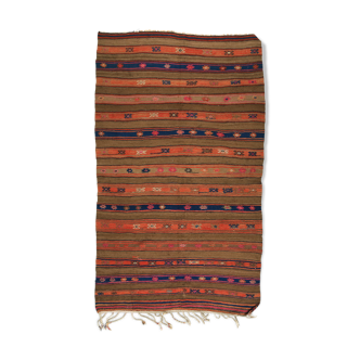 Anatolian handmade kilim rug 240 cm x 138 cm
