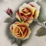 6 Digoin Sarreguemines Adele dinner plates 1940s 1950s