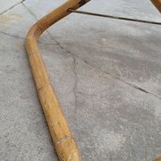 Vintage bamboo deck chair armchair 1950s Italy