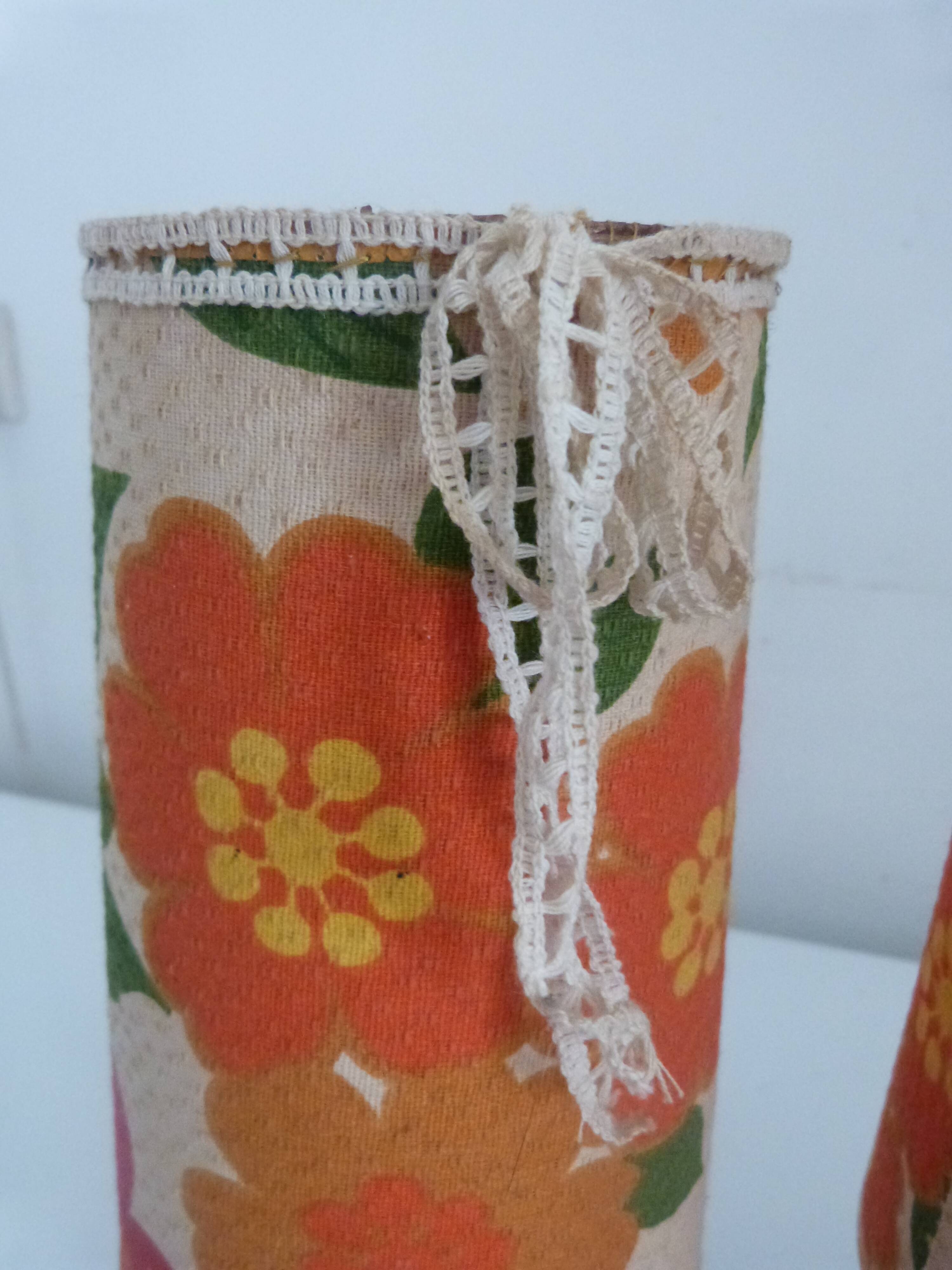 Pair of table lamp kitsch vintage bedside lamp